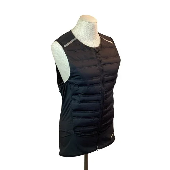Nike Aeroloft Womens Small Down Packable Running Vest Black - Picture 4 of 10